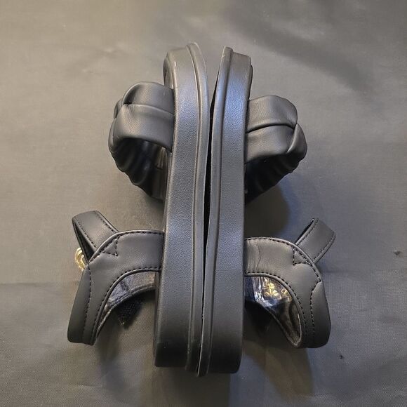 FASHION GIRLS' LIGHTWEIGHT SKIN-FRIENDLY CASUAL KIDS STYLE  FOLD DETAIL SANDAL - Picture 9 of 15